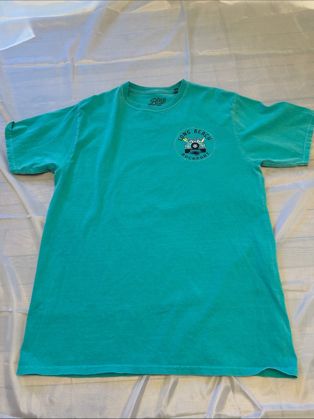 Blue 84 Men’s Long Beach Short Sleeve Tee - Teal Green